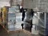Encorp's collected electronics and TV's awaiting transportation to the recycling and processing plant. 