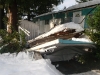  A New Westminster car port destroyed by snow