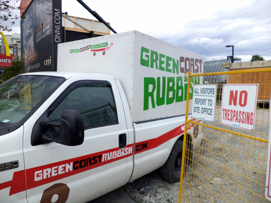 We arrive at the Onni Sale Center site pre-demolition