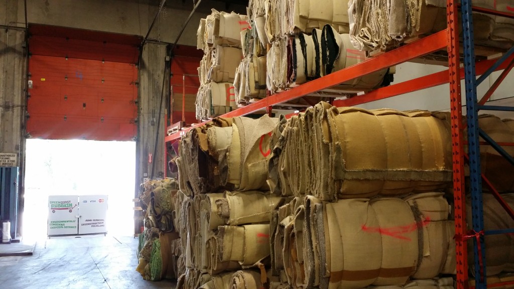 Carpet Recycle. Green Coast Rubbish