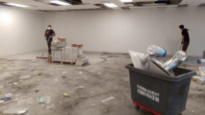 commercial deconstruction - deconstructing an office