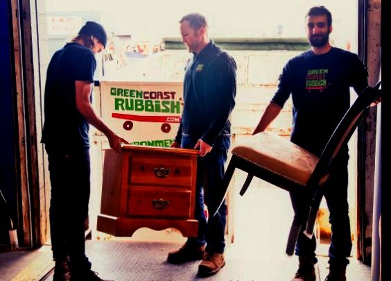 The Green Coast team donating furniture to North Vancouver's Habitat for Humanity